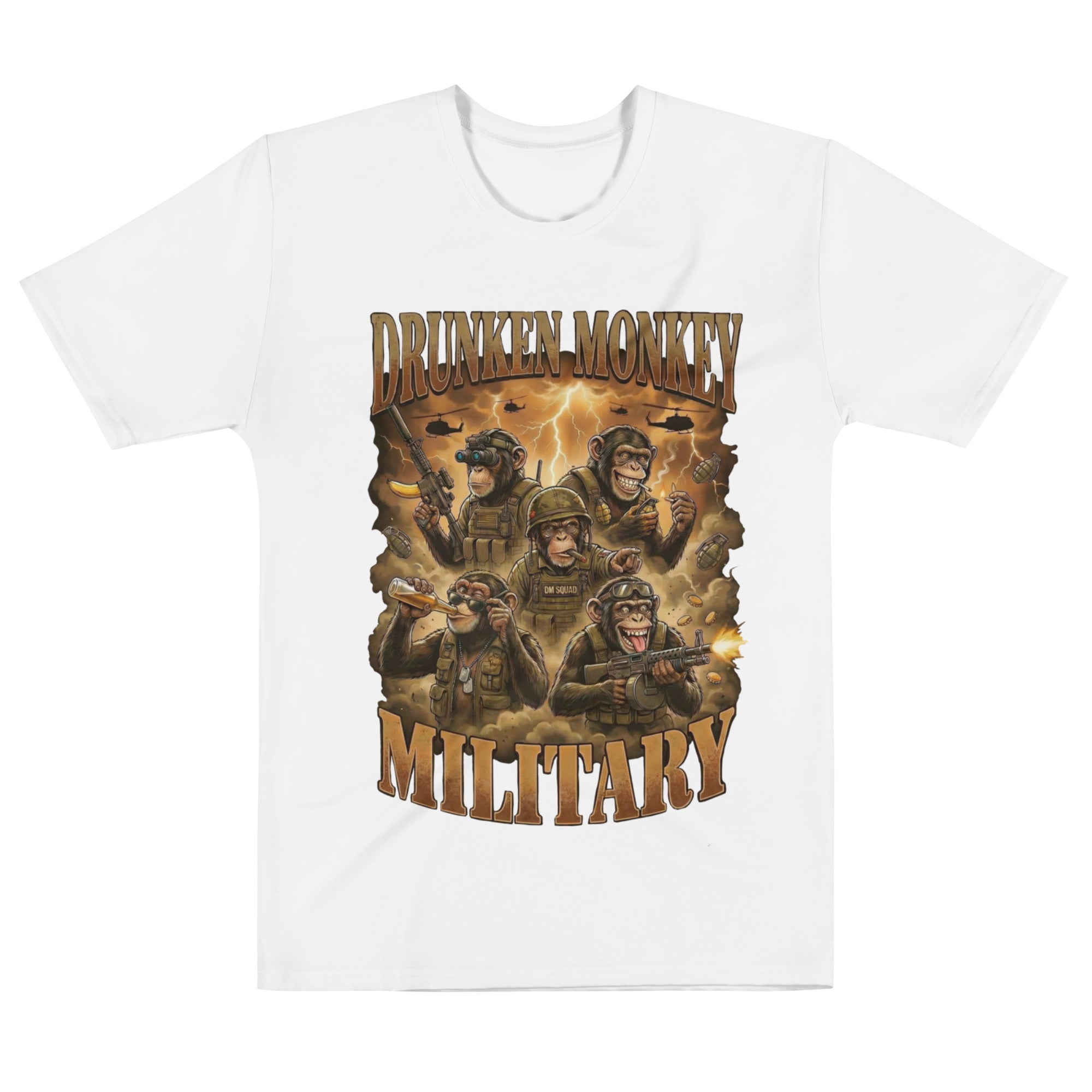 DRUNKEN MONKEY MILITARY TEE