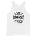 World Famous Drunken Monkey Tank Top front view - Prague party apparel