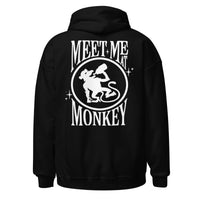 Drunken Monkey Stay Wild Hoodie close-up detail - Prague party hoodie