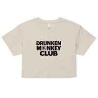 Drunken Monkey Club Crop Top detail view - Prague party women's apparel