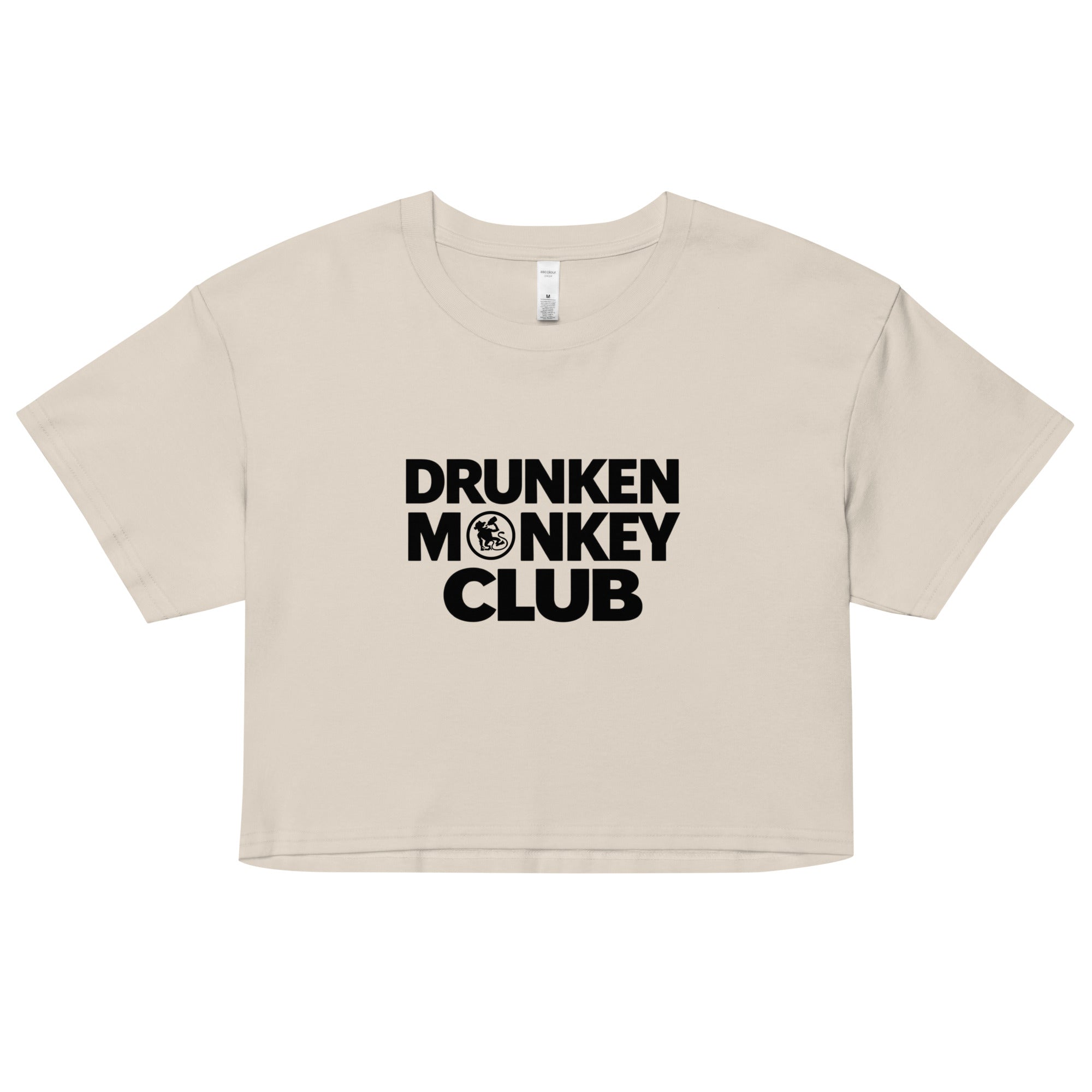 Drunken Monkey Club Crop Top detail view - Prague party women's apparel