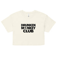 Drunken Monkey Club Crop Top left side view - Prague party women's apparel